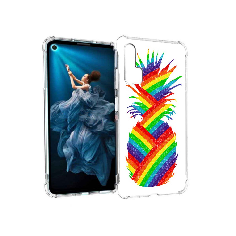 

Чехол MyPads Tocco для Honor 20 Pro радужный ананас (PT129185.18.566), Прозрачный, Tocco