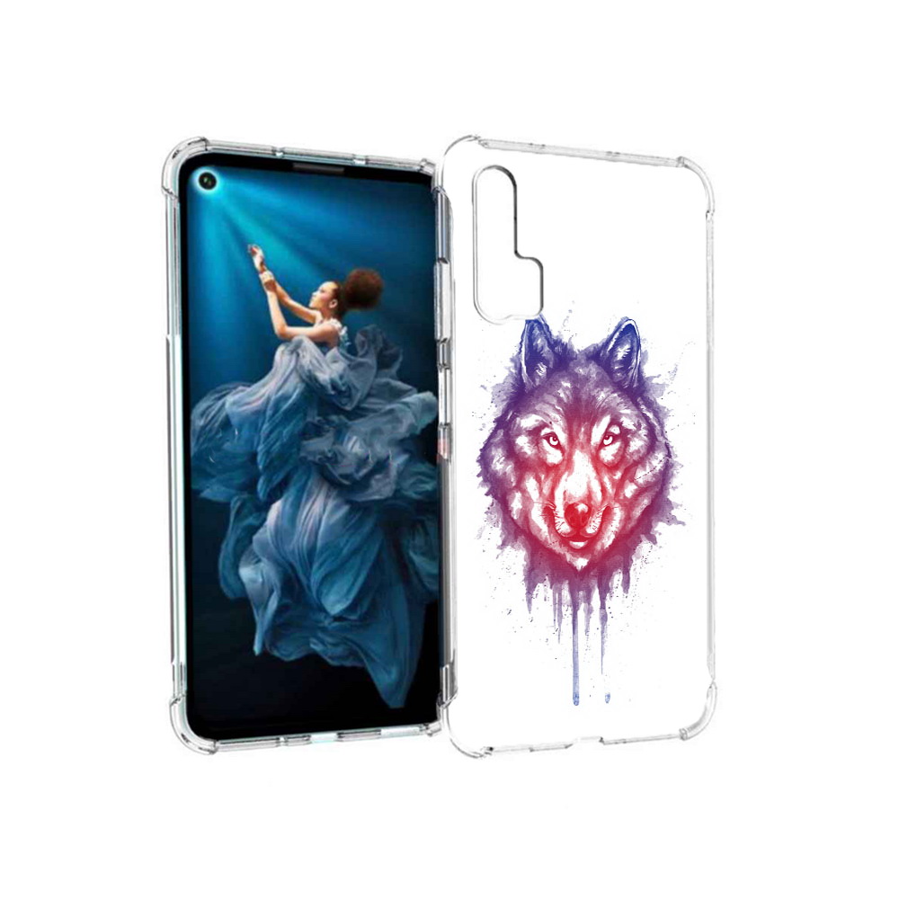 

Чехол MyPads Tocco для Honor 20 Pro пушистый волк (PT129185.18.561), Прозрачный, Tocco