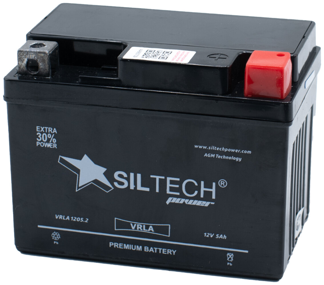 Аккумулятор SILTECH VRLA 1205.2 (YTZ5S) 5 Ач 80 А обратная полярность