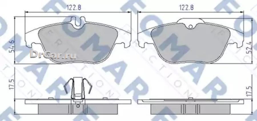

Колодки тормозные задние FOMAR-FRICTION FO931281