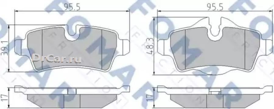 

Колодки тормозные задние FOMAR-FRICTION FO845081