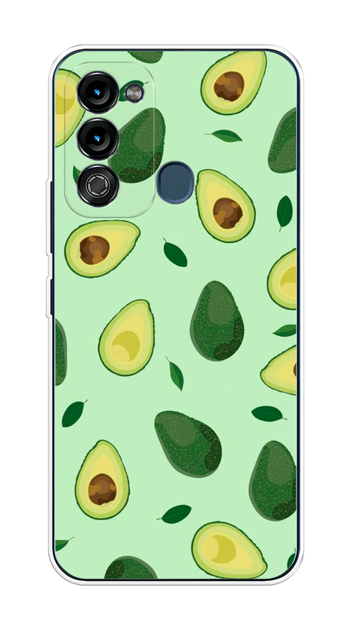 

Чехол на Itel Vision 3 "Blue avocado", Коричневый;зеленый, 3200850-1
