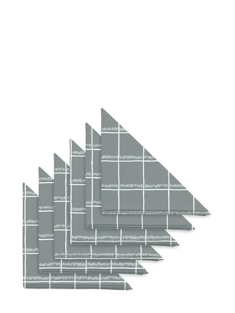 Набор салфеток рогожка 32х32 (6 шт.) Унисон 33162-3 Nord