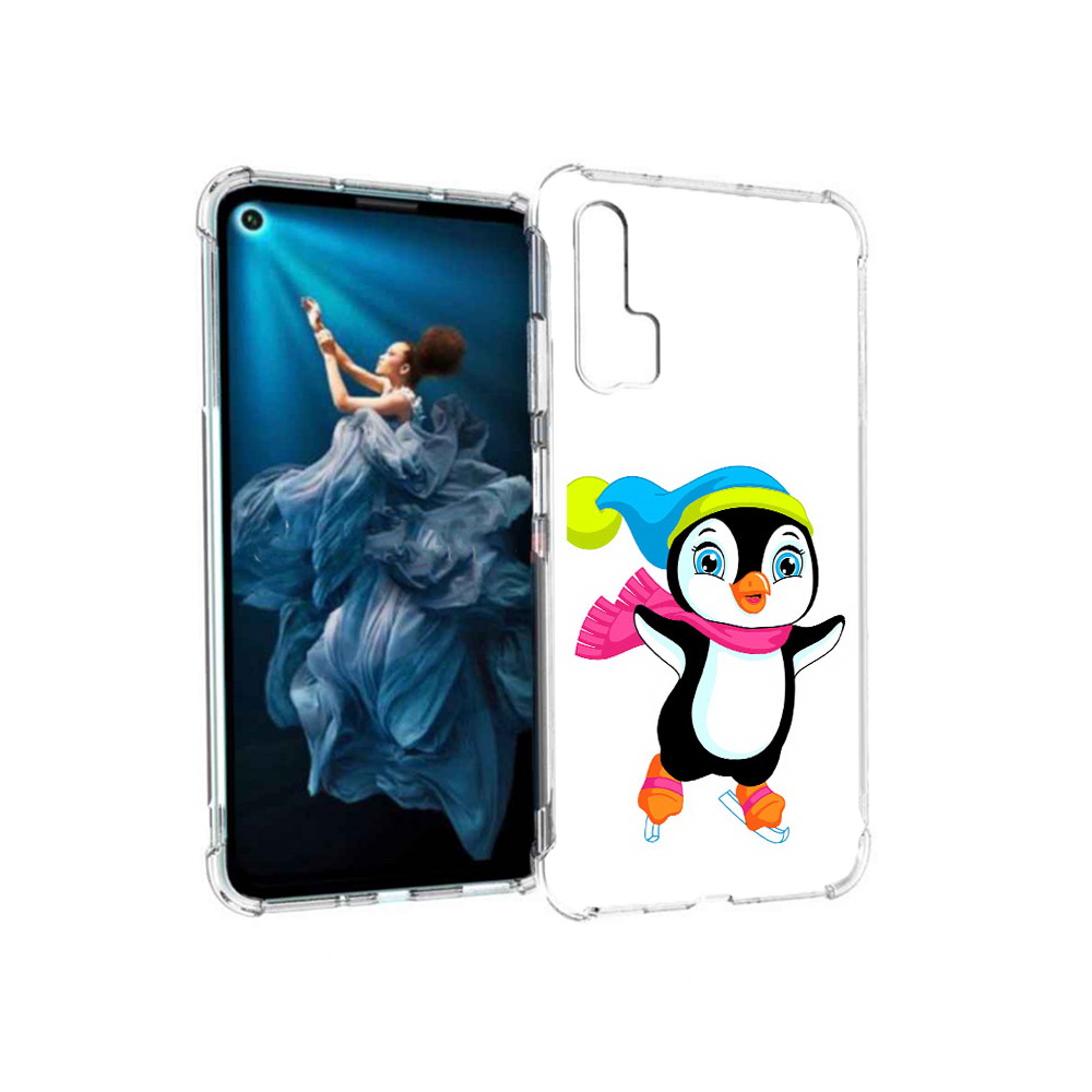 

Чехол MyPads Tocco для Honor 20 Pro пингвин на коньках (PT129185.18.540), Прозрачный, Tocco