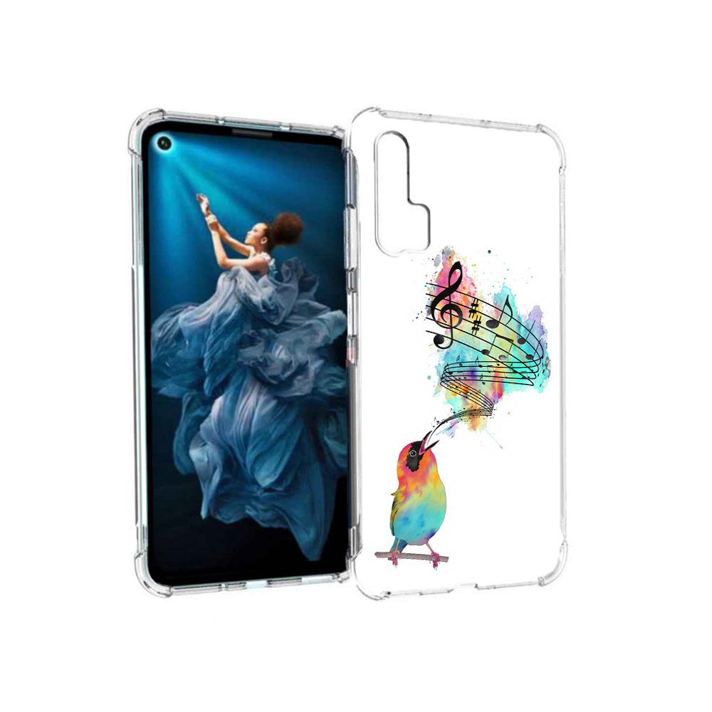 

Чехол MyPads Tocco для Honor 20 Pro певчая птичка (PT129185.18.536), Прозрачный, Tocco