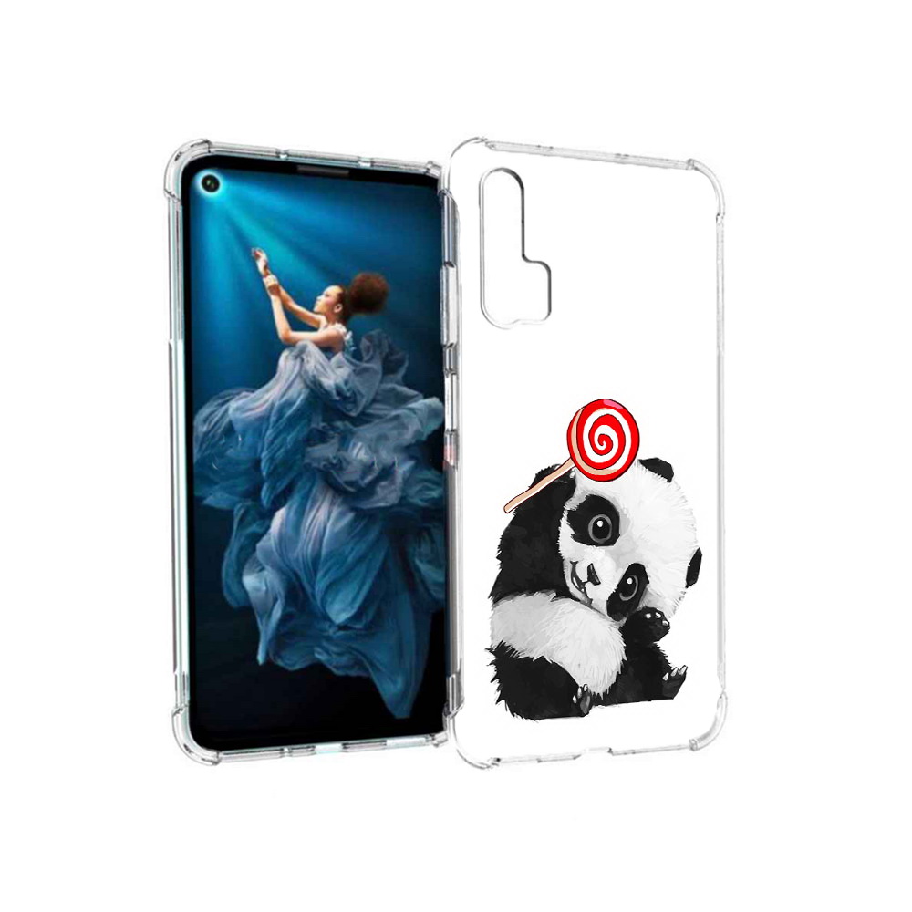

Чехол MyPads Tocco для Honor 20 Pro панда с леденцом (PT129185.18.534), Прозрачный, Tocco