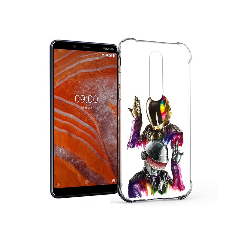 

Чехол MyPads Tocco для Nokia 3.1 Plus диско космонавты (PT121397.96.329), Прозрачный, Tocco