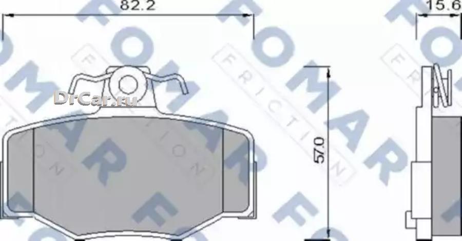 

Колодки дисковые зад. FOMAR-FRICTION FO630981