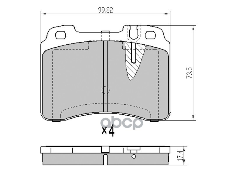 

Колодки Тормозные Перед Mercedes W210/W202 94-02 Sat арт. ST-A0054200220
