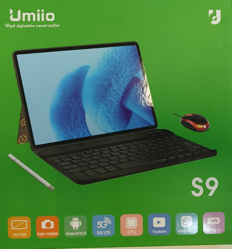 Планшет Umiio S9 10,1 дюйма, 6 гб/128 гб, Android 12