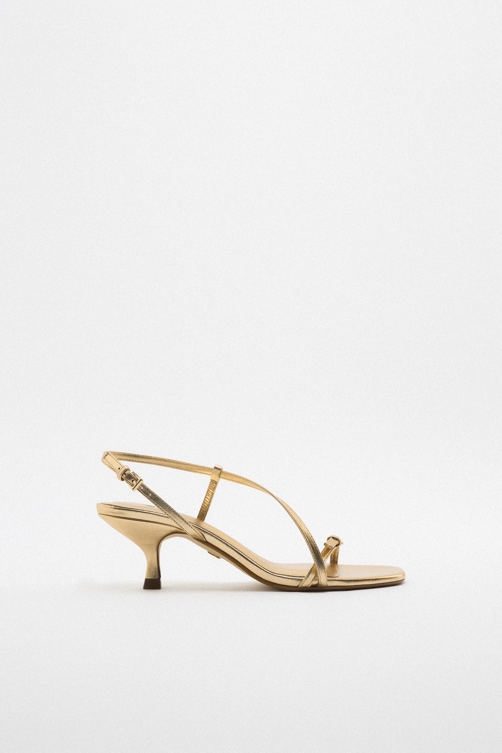 

Босоножки женские ZARA 185487 золотистые 36 RU (доставка из-за рубежа), 185487