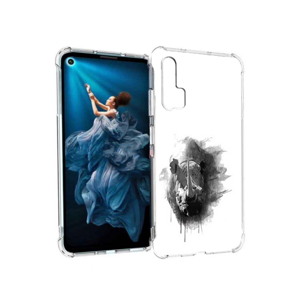 

Чехол MyPads Tocco для Honor 20 Pro носорог (PT129185.18.523), Прозрачный, Tocco
