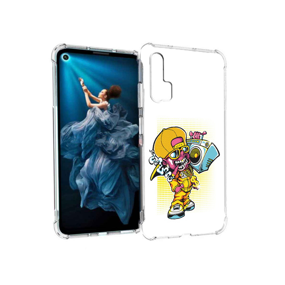 

Чехол MyPads Tocco для Honor 20 Pro нарисованный парень с колонкой (PT129185.18.511), Прозрачный, Tocco