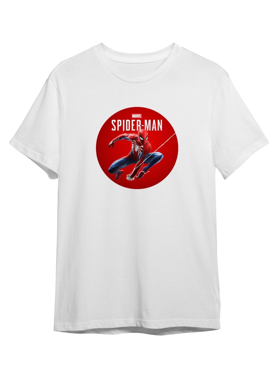 

Футболка унисекс СувенирShop Spider-man/Человек-паук/Marvel 7 белая S (44-46), Белый, "Spider-man/Человек-паук/Marvel" 7