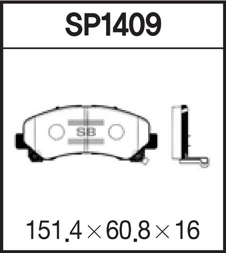 

Тормозные колодки Sangsin brake передние SP1409