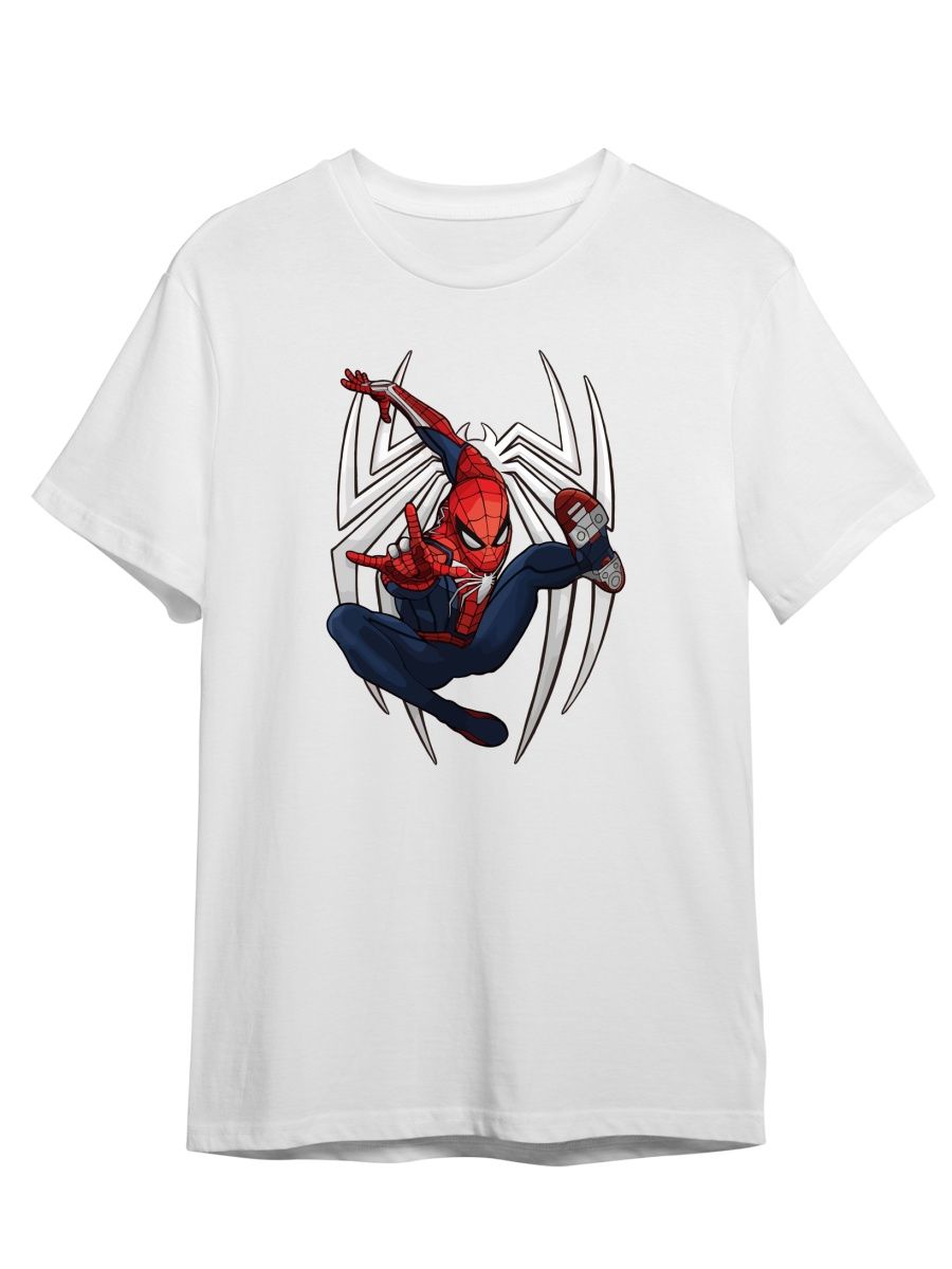 

Футболка унисекс СувенирShop Spider-man/Человек-паук/Marvel 6 белая S (44-46), Белый, "Spider-man/Человек-паук/Marvel" 6