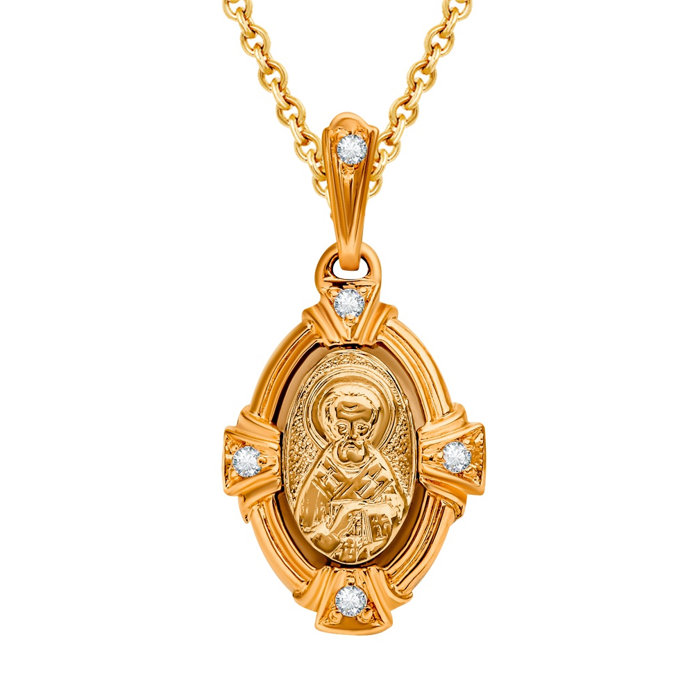 

Кулон из комбинированного золота с фианитом 585Gold 603004971, 603004971