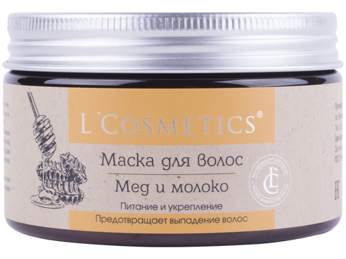 фото Маска для волос l'cosmetics classic мед и молоко – питание и укрепление 250 мл