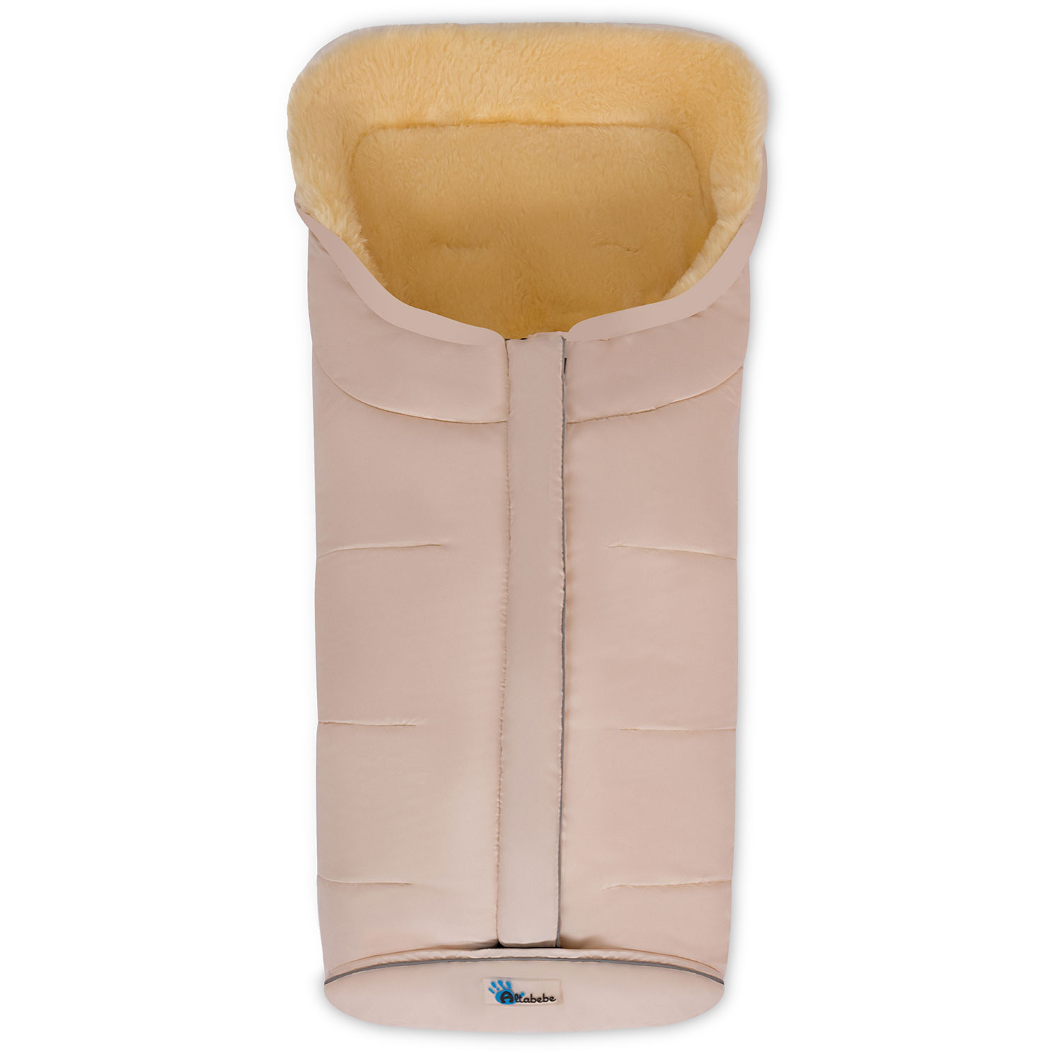 Конверт-мешок для детской коляски Altabebe MT2203LP Lambskin-Classic Footmuff Beige конверт мешок для детской коляски altabebe sympatex brown whitewash