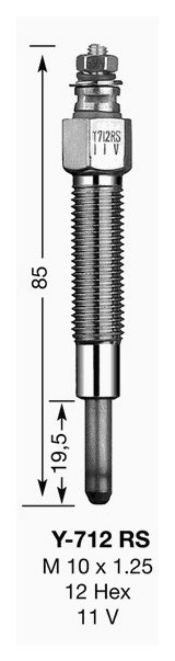 фото Свеча накаливания ngk 6140