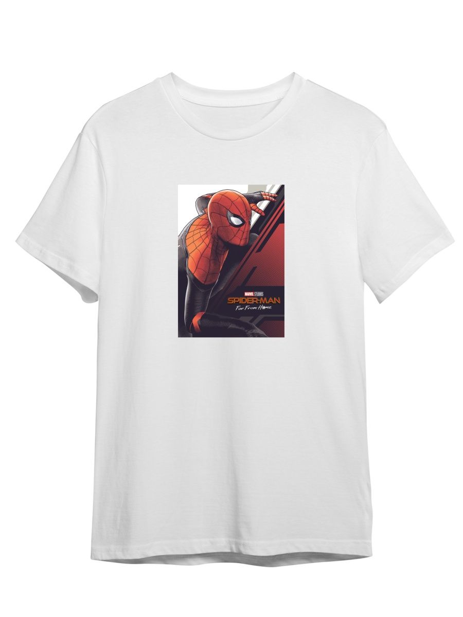 Футболка унисекс СувенирShop Spider-man/Человек-паук/Marvel 21 белая 5XL (64-66)