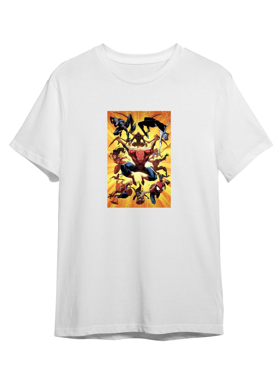 

Футболка унисекс СувенирShop Spider-man/Человек-паук/Marvel 20 белая XL (50-52), Белый, "Spider-man/Человек-паук/Marvel" 20