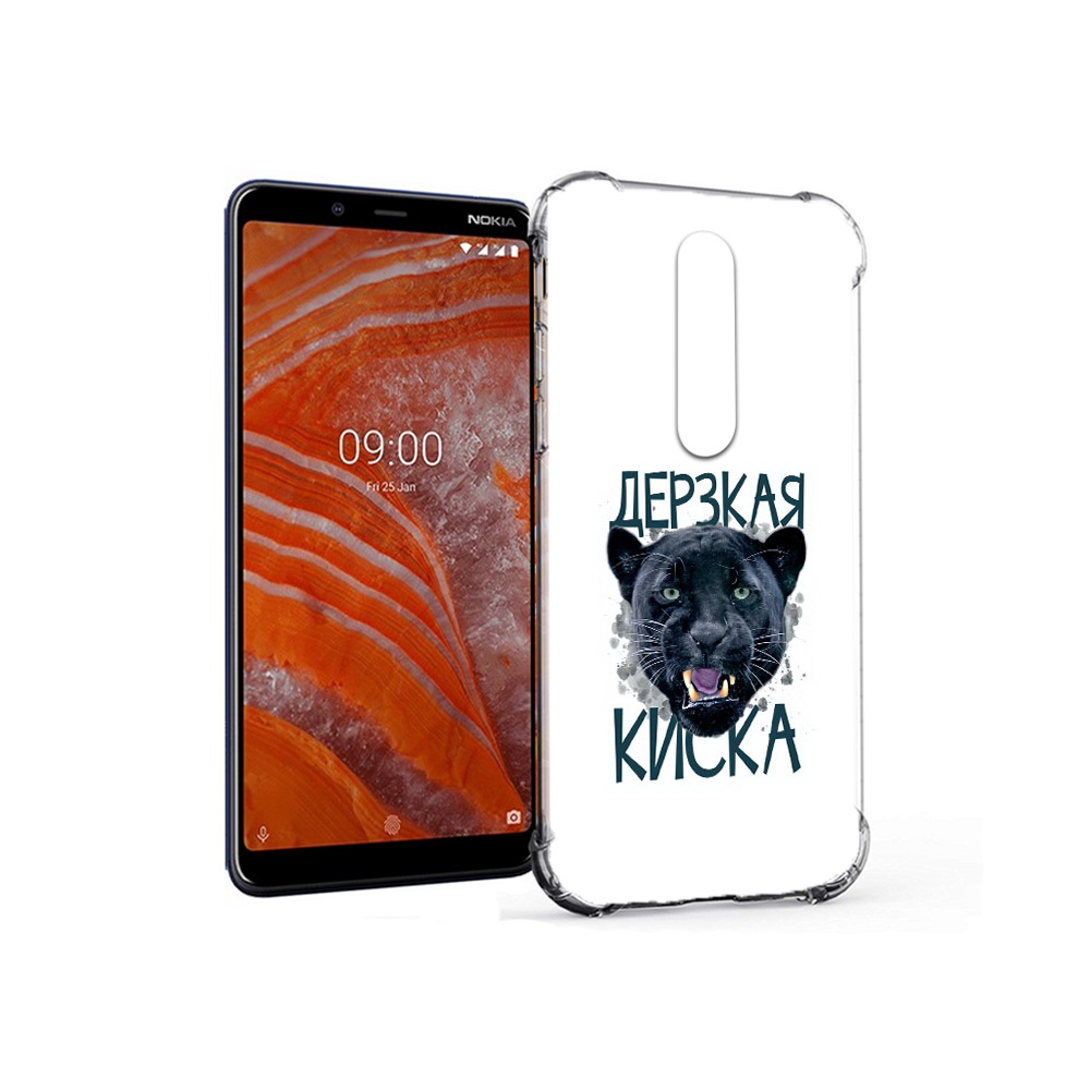 

Чехол MyPads Tocco для Nokia 3.1 Plus дерзкая киска (PT121397.96.319), Прозрачный, Tocco