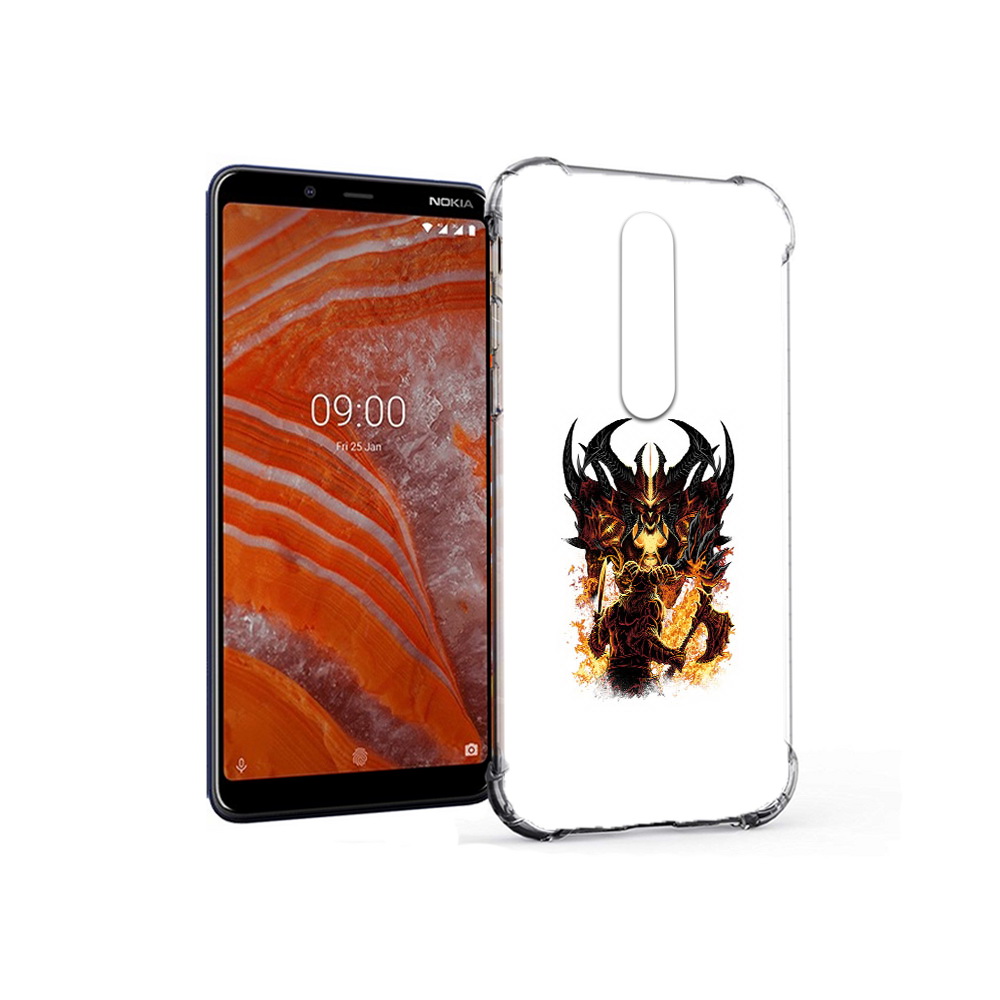 

Чехол MyPads Tocco для Nokia 3.1 Plus демон shadow fiend (PT121397.96.318), Прозрачный, Tocco