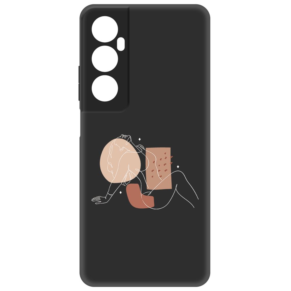 

Чехол Krutoff для Realme C65 Чувственность, Черный