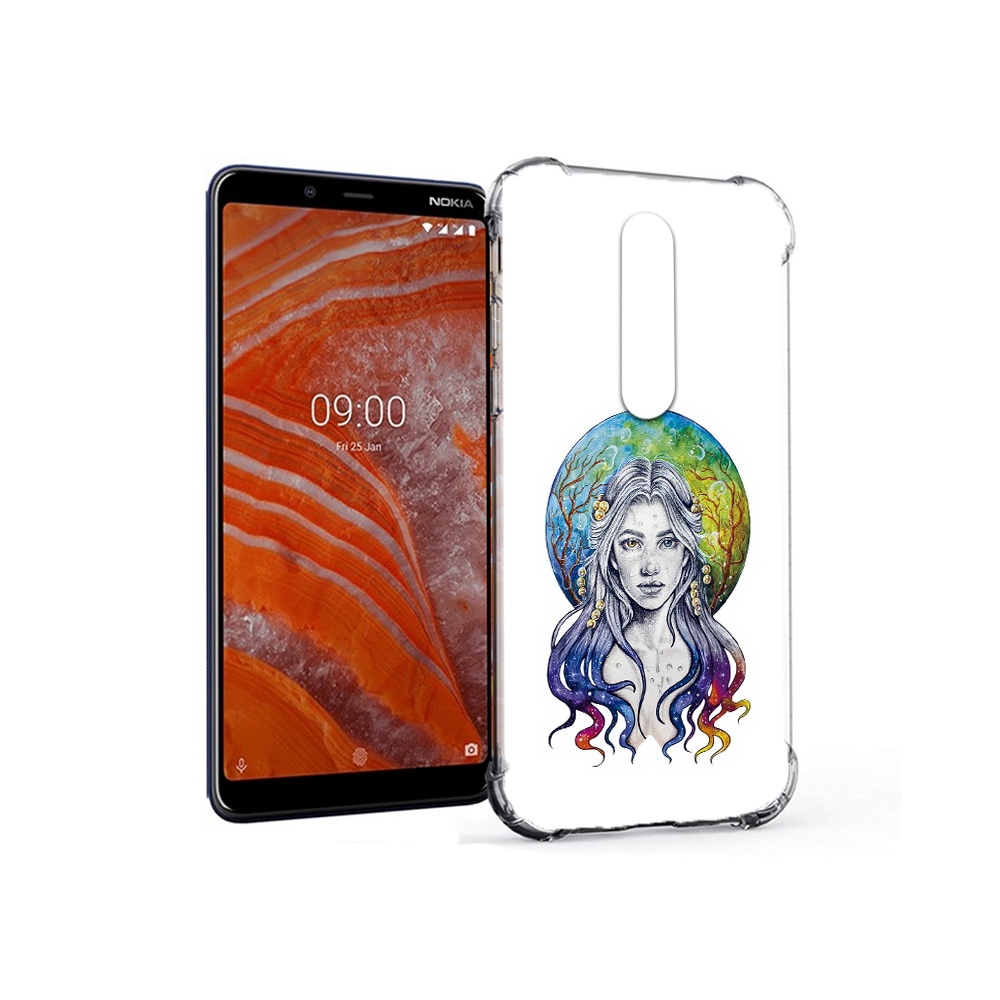 

Чехол MyPads Tocco для Nokia 3.1 Plus девушка с красивыми волосами (PT121397.96.313), Прозрачный, Tocco