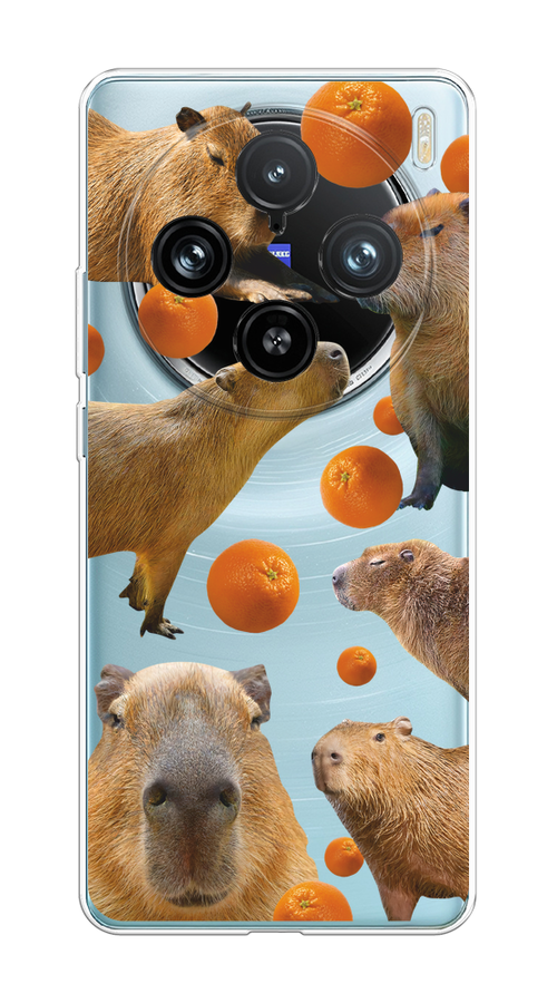 

Чехол на Vivo X100 Pro "Капибара и апельсины", Бежевый;оранжевый, 2611850-1
