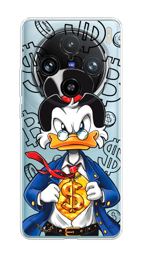 

Чехол на Vivo X100 Pro "Scrooge Goldman", Черный;белый;синий, 2611850-1