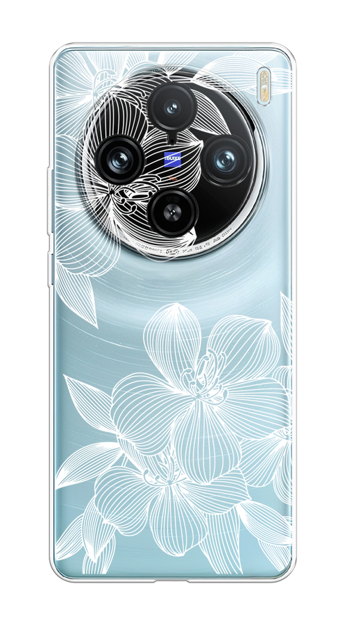 

Чехол на Vivo X100 Pro "Крокус", Белый;прозрачный, 2611850-1