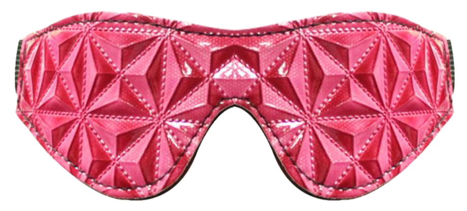 фото Маска на глаза с геометрическим узором erokay pyramid eye mask розовая