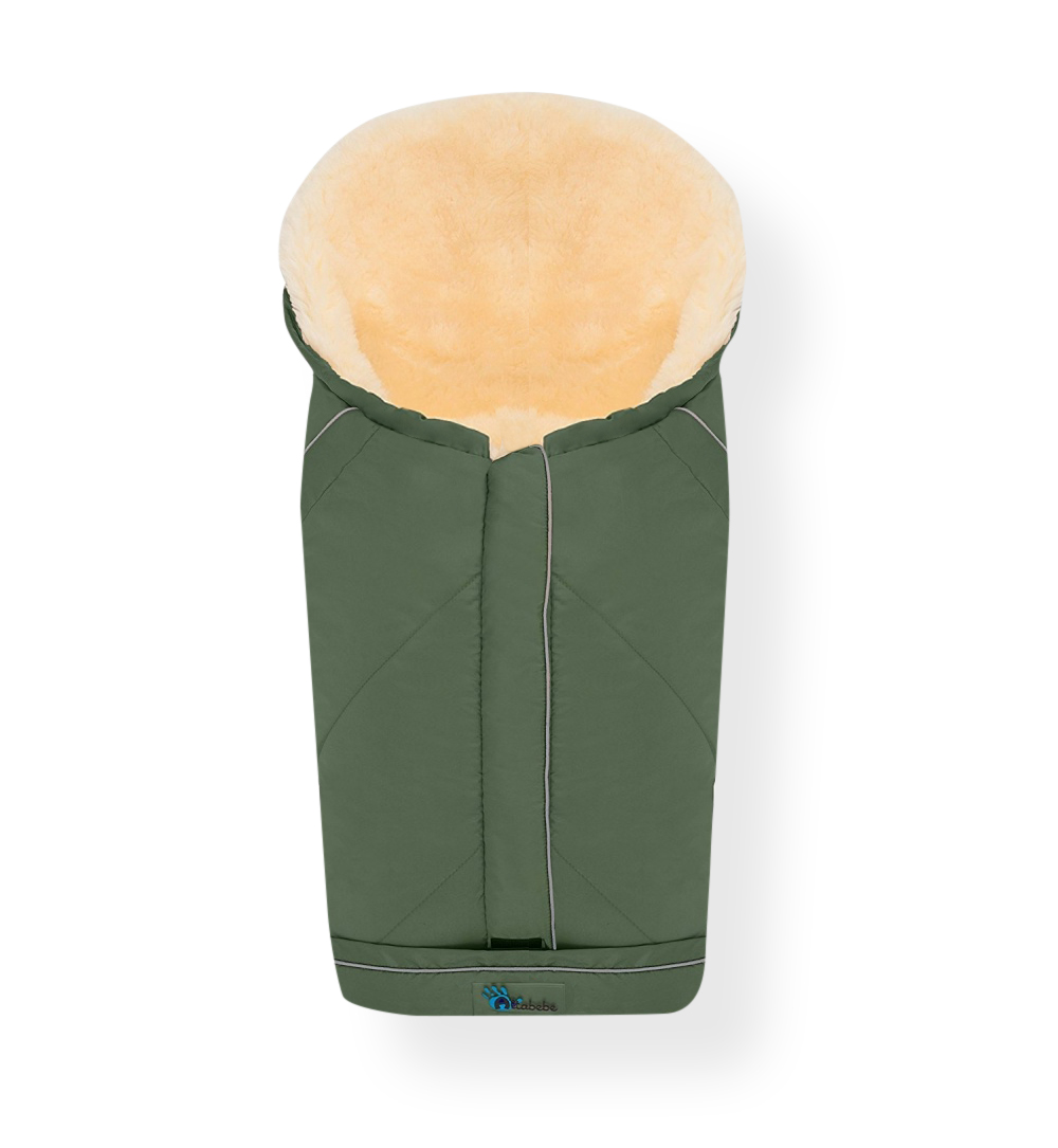 фото Конверт-мешок для детской коляски altabebe mt2203lp lambskin-classic footmuff olive