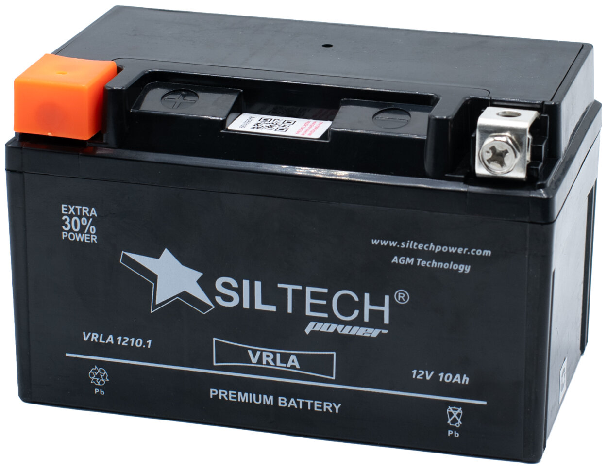 Аккумулятор SILTECH VRLA 1210.1 (YTZ10S) 10 Ач 160 А прямая полярность