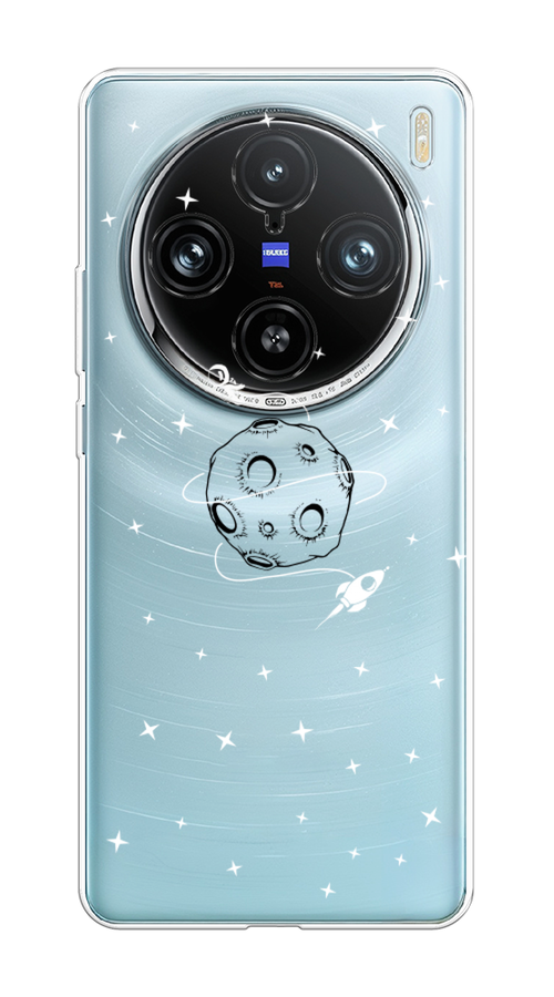 

Чехол на Vivo X100 Pro "Полет вокруг луны", Белый;серый;черный, 2611850-1