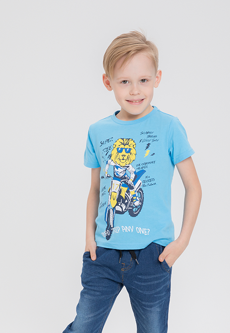 

Футболка детская Max&jessi SS19C122D0311 синий р.116, SS19C122D0311
