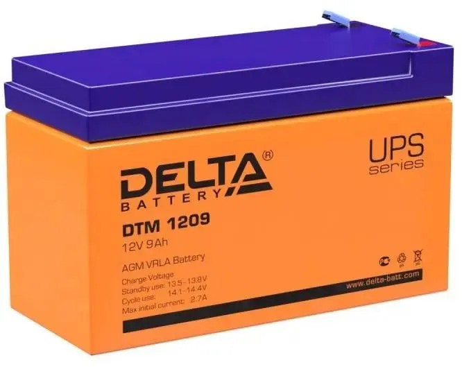 Аккумулятор для ИБП DELTA BATTERY DTM 1209 9 А/ч 12 В (Delta DTM 1209)