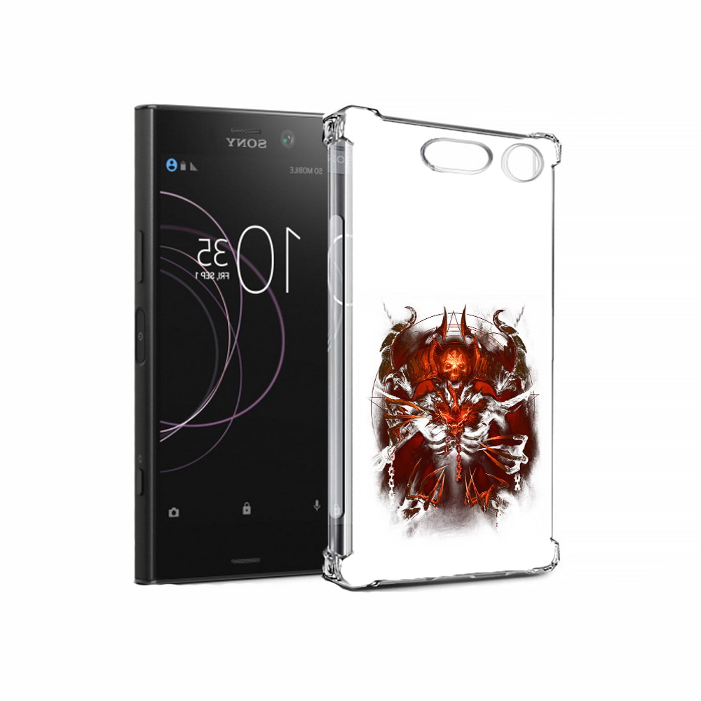 

Чехол MyPads Tocco для Sony Xperia XZ1 яркий демон (PT77229.221.708), Прозрачный, Tocco