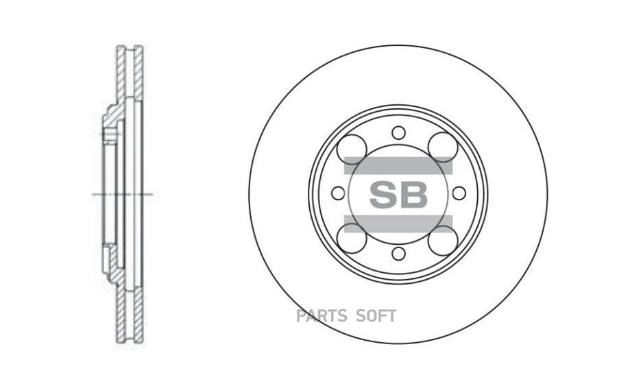 

Диск тормозной Sangsin SD1014