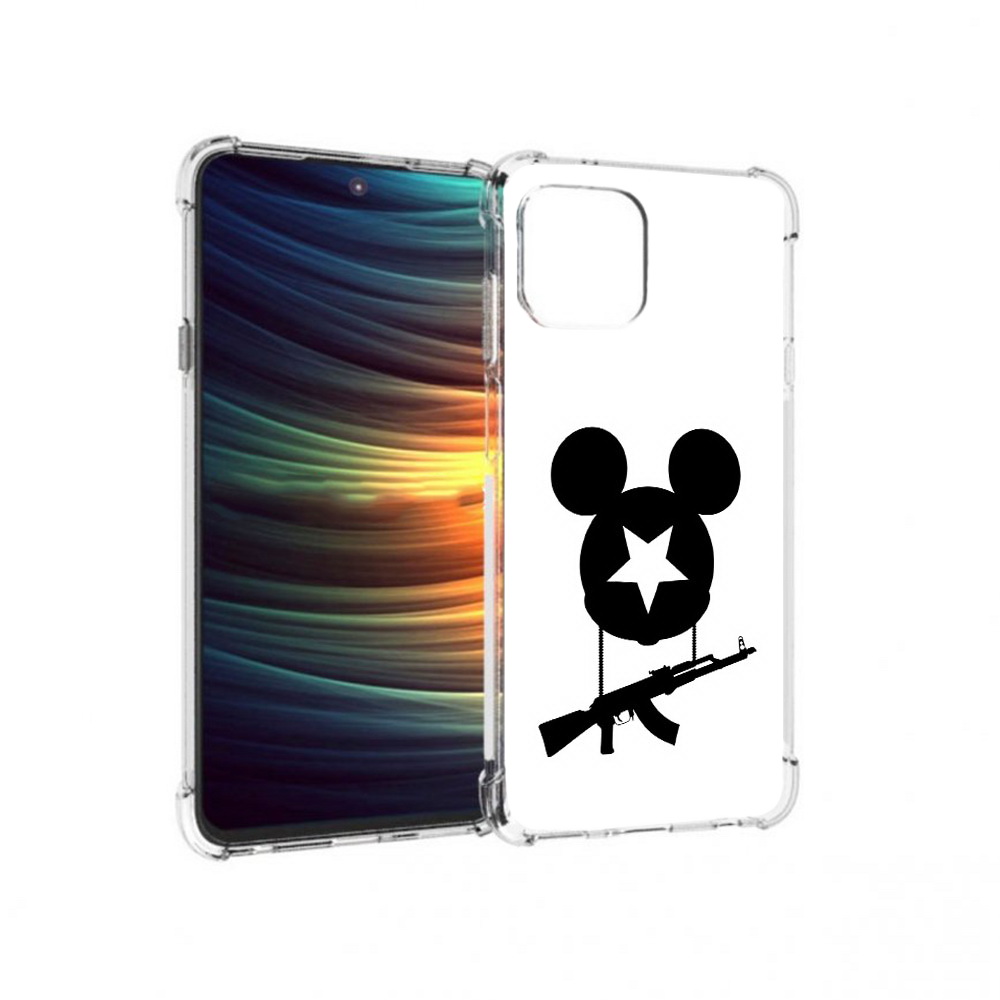 

Чехол MyPads Tocco для Motorola 20 Lite АК Микки (PT227073.348.26), Прозрачный, Tocco