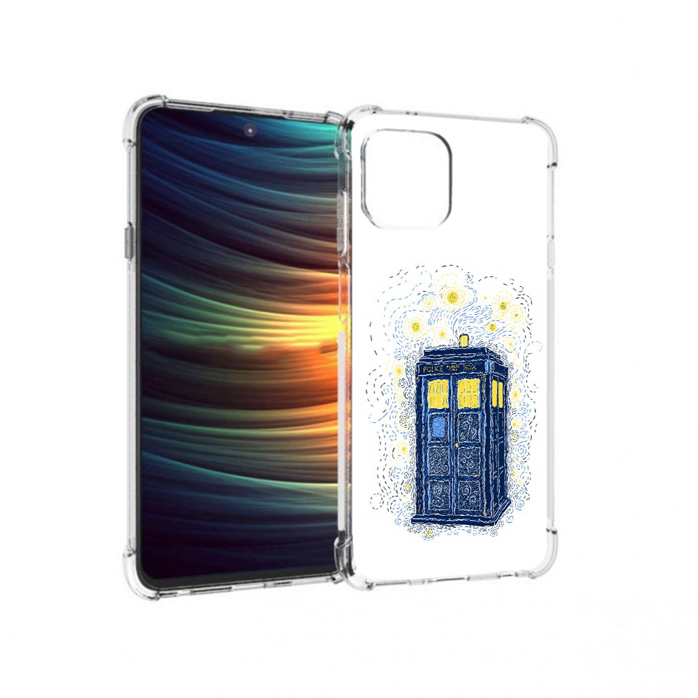 

Чехол MyPads Tocco для Motorola 20 Lite будка рисунок (PT227073.348.249), Прозрачный, Tocco