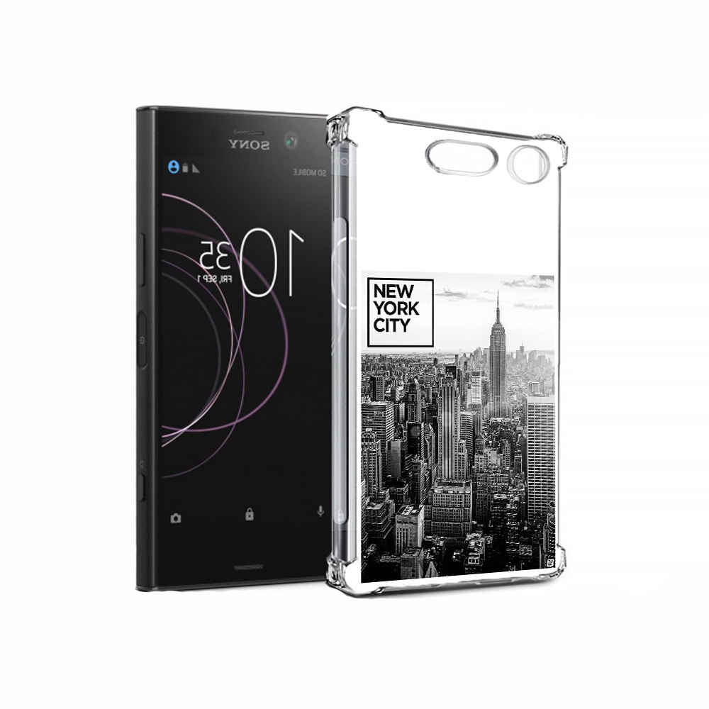 

Чехол MyPads Tocco для Sony Xperia XZ1 черно белый ньюерк (PT77229.221.686), Прозрачный, Tocco