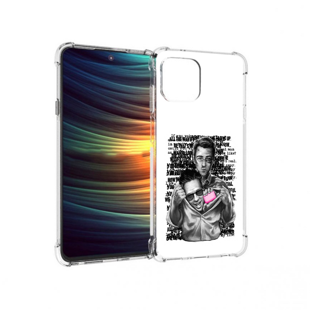 

Чехол MyPads Tocco для Motorola 20 Lite бойцовский клуб (PT227073.348.242), Прозрачный, Tocco