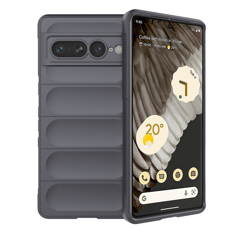 

Противоударный чехол Flexible Case для Google Pixel 7 Pro, серый, Flexible Case