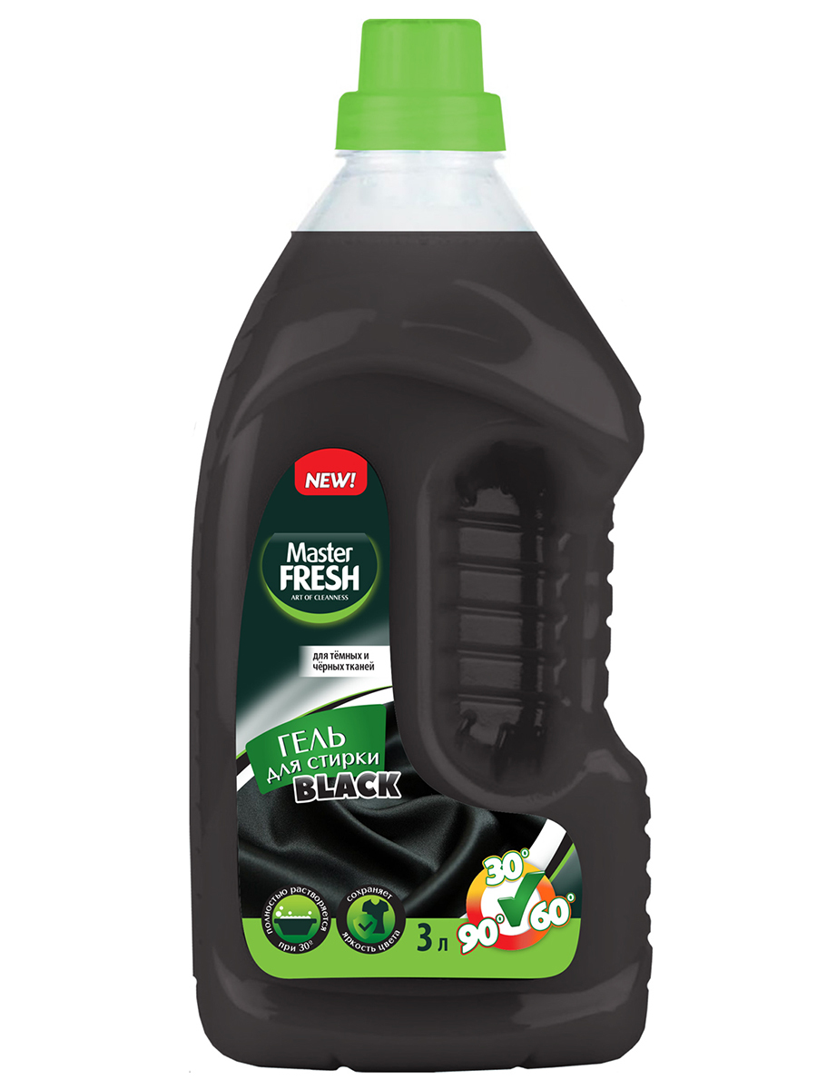 Гель для стирки Master Fresh Black для тёмных и чёрных тканей, 3 л