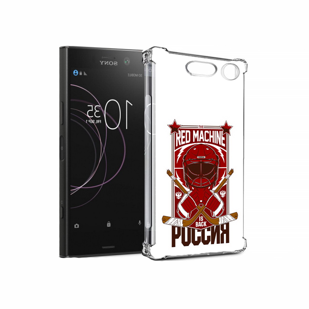 

Чехол MyPads Tocco для Sony Xperia XZ1 хоккей россия (PT77229.221.666), Прозрачный, Tocco