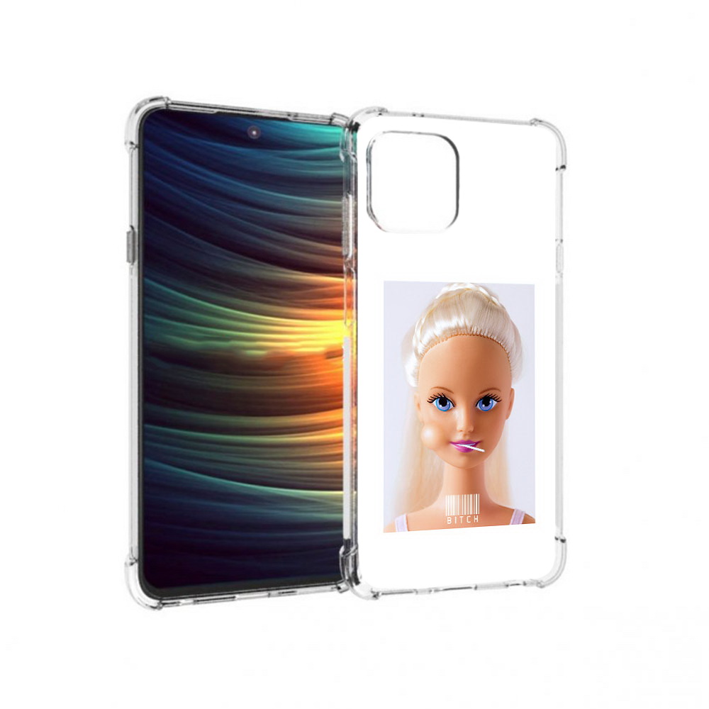 

Чехол MyPads Tocco для Motorola 20 Lite барби (PT227073.348.226), Прозрачный, Tocco