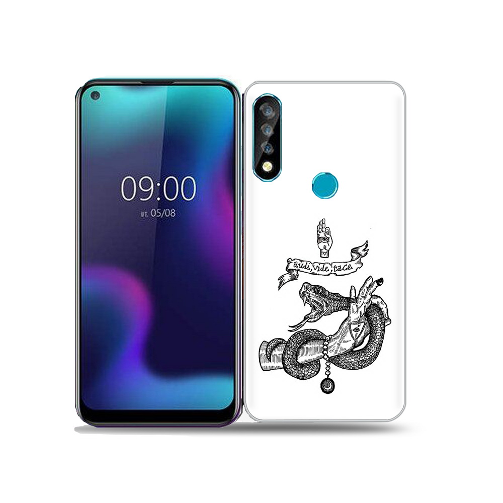 

Чехол MyPads Tocco для BQ 6424L змея на руке рисунок, Прозрачный, Tocco